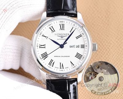 High Quality Replica LONGINES Men's Watch Different Colors Genuine Ieather Strap Different Colors Face Dial Different Colors Case Watch 40*12mm